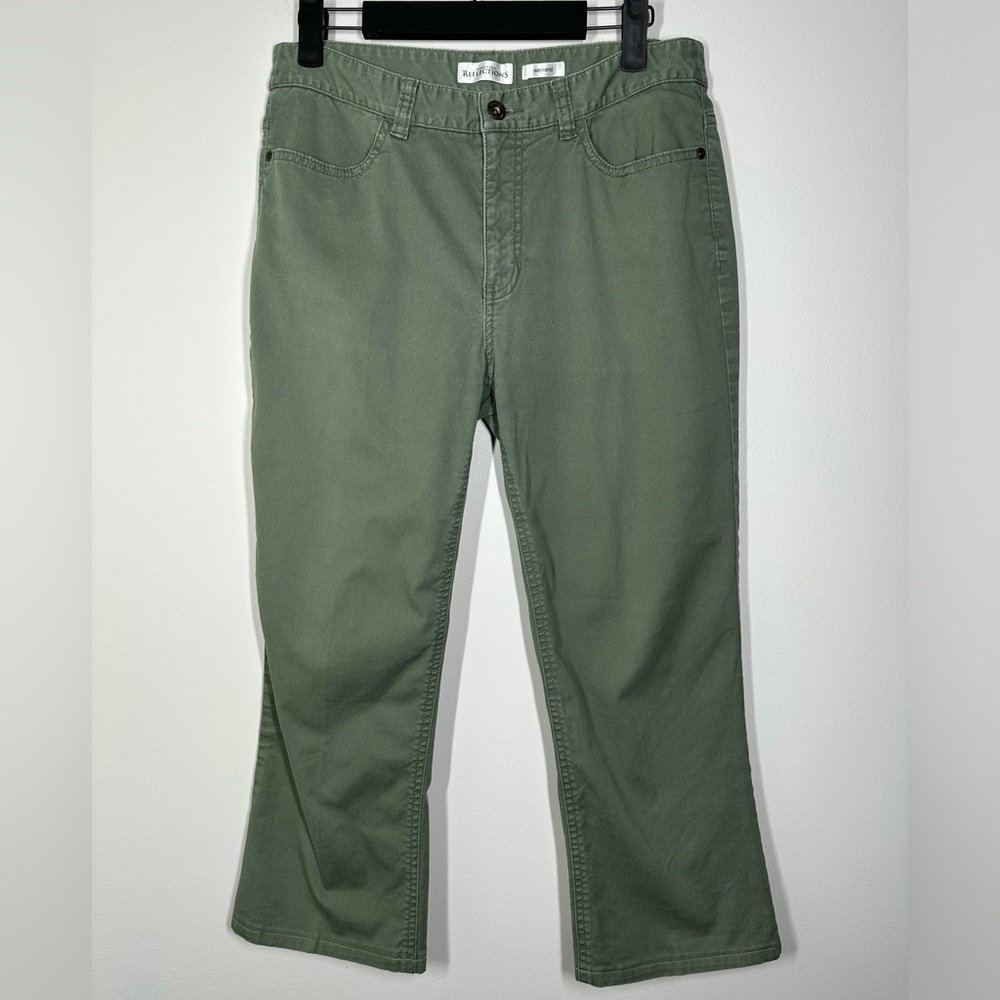 Northern‎ Reflections Green Weekend Cropped Pants Size 8